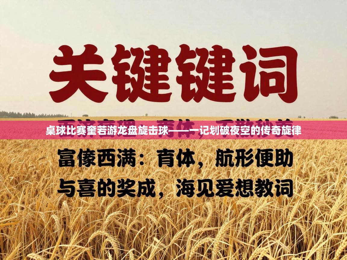 桌球比赛奎若游龙盘旋击球——一记划破夜空的传奇旋律  第2张